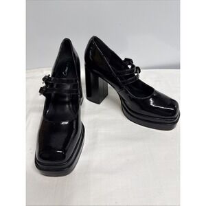 CIRCUS BY SAM EDELMAN Womens Black 1-1/2" Platform Pepper Mary Jane 9.5 M